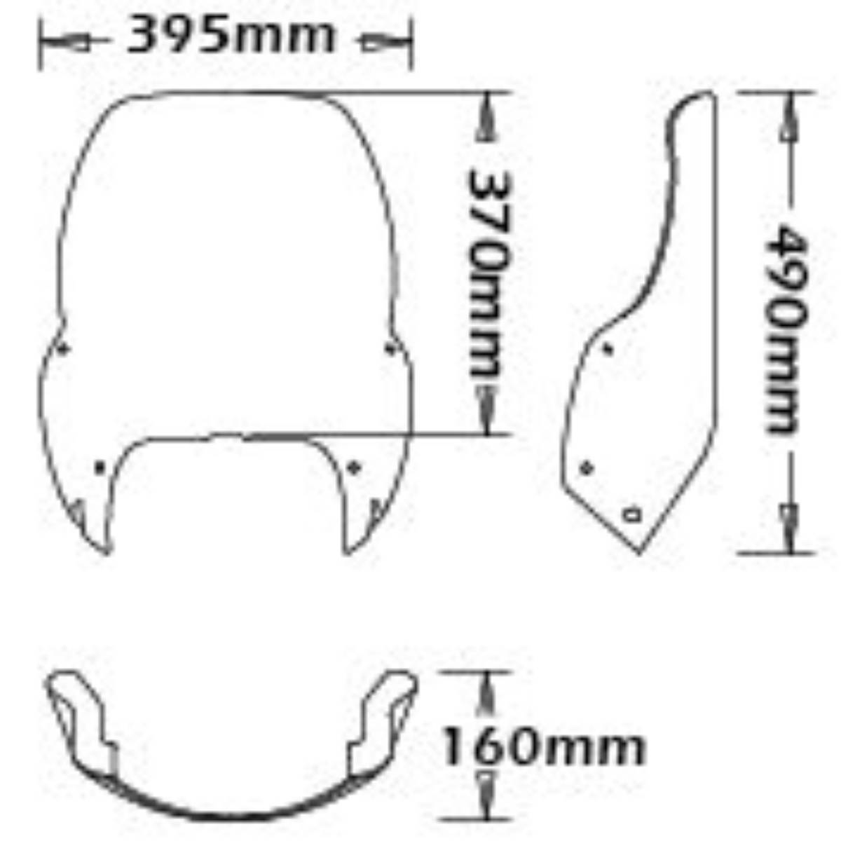 Parabrisas tipo flujo aire BMW R1100GS 1994-1999